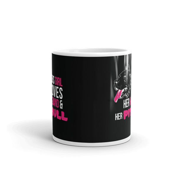 This Girl Loves Her Husband & Her Pitbull Mug