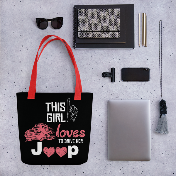 This Girl Loves Her Jeep Tote bag