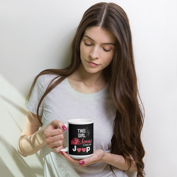 This Girl Loves To Drive Her Jeep Mug