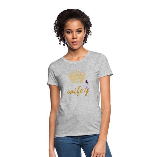 Women's Wifey T-Shirt - heather gray