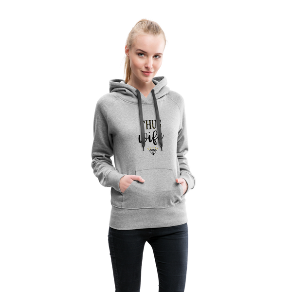 Thug Wife Women’s Premium Hoodie - heather gray