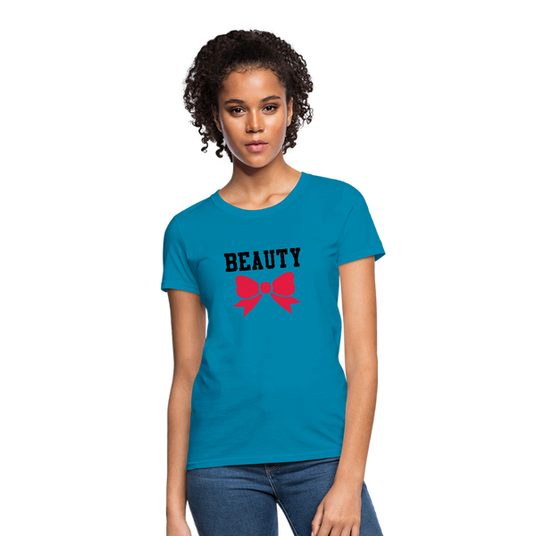 Beauty Women's Regular T-Shirt - turquoise