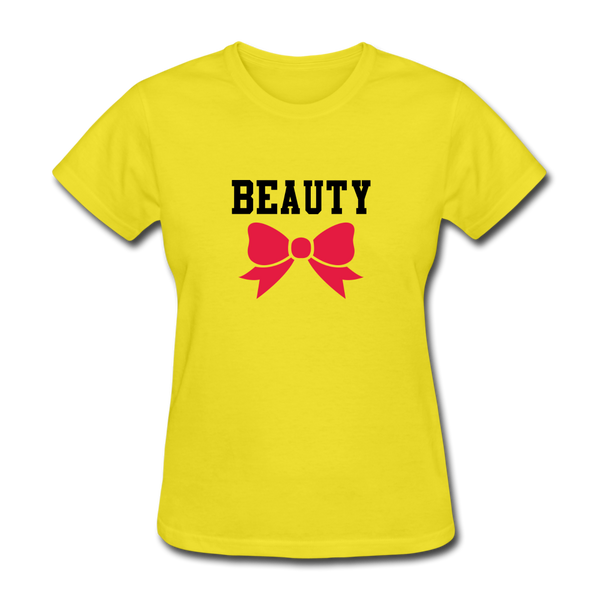 Beauty Women's Regular T-Shirt - yellow