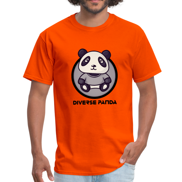 Diverse Panda Sephia Themed Men's T-Shirt - orange