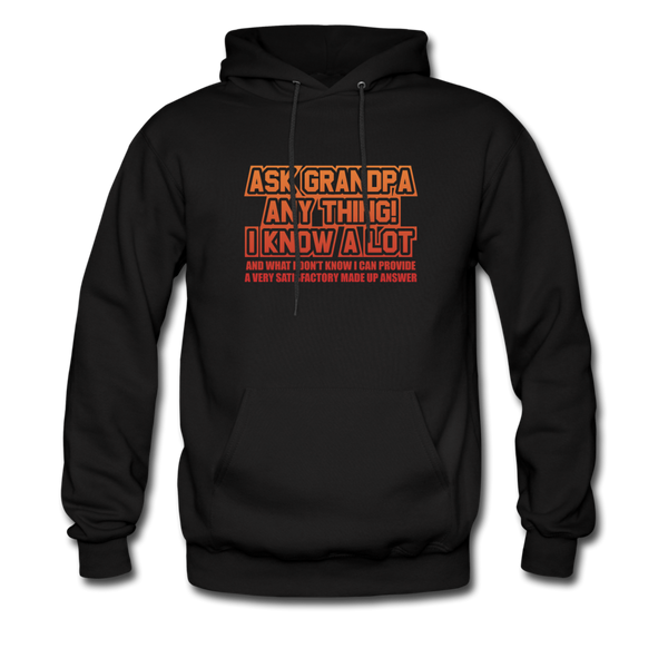Ask Grandpa Anything Men's Hoodie - black
