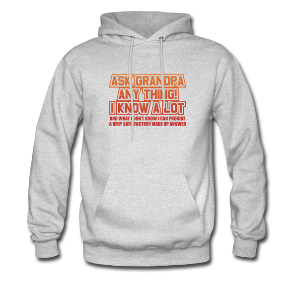 Ask Grandpa Anything Men's Hoodie - ash