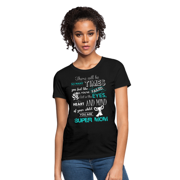 Super Mom Women's T-Shirt - black