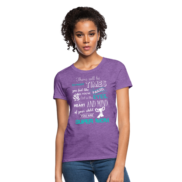 Super Mom Women's T-Shirt - purple heather