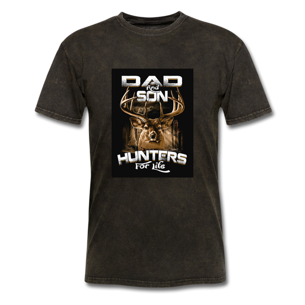 Dad & Son Hunters For Life Men's T-Shirt - mineral black
