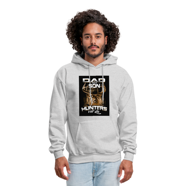 Dad & Son Hunters For Life Men's Hoodie - ash