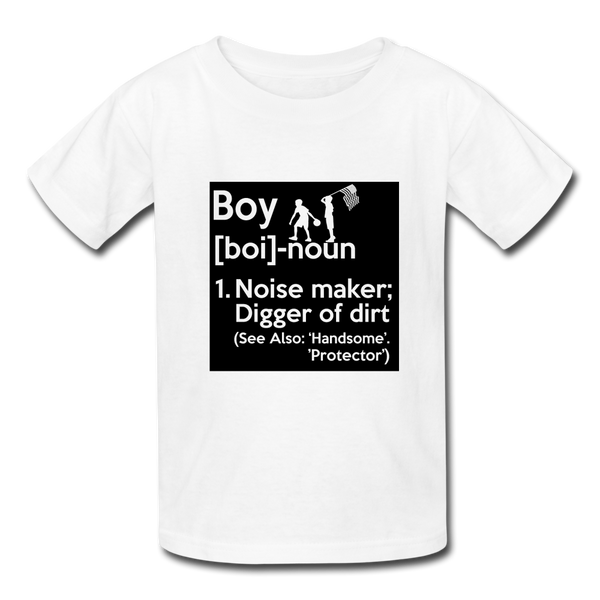 Boy Definition Kids' T-Shirt - white