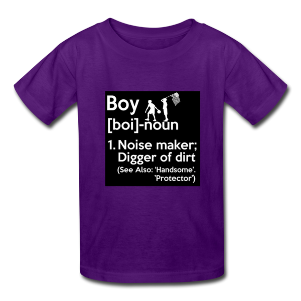 Boy Definition Kids' T-Shirt - purple