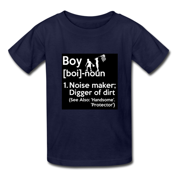 Boy Definition Kids' T-Shirt - navy