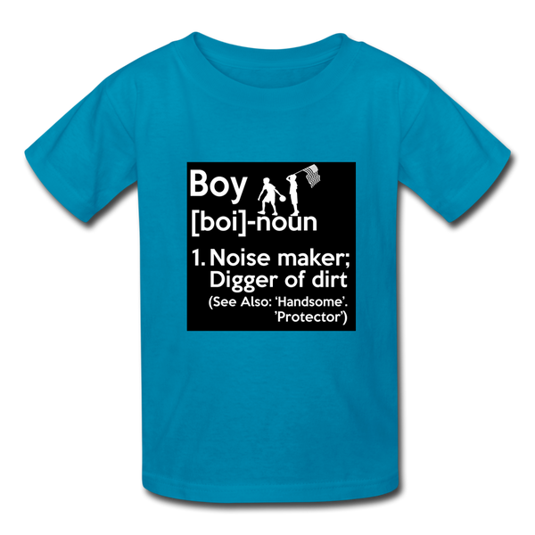 Boy Definition Kids' T-Shirt - turquoise