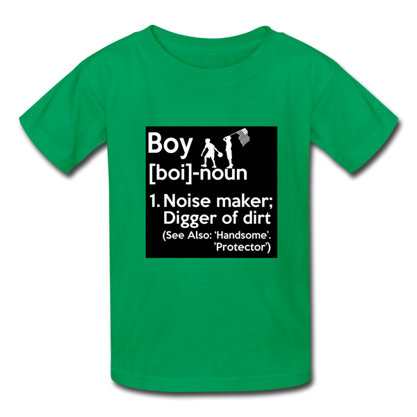 Boy Definition Kids' T-Shirt - kelly green
