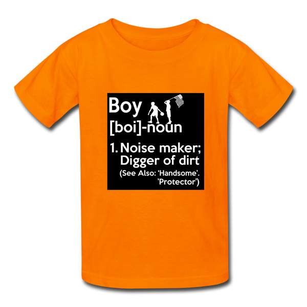 Boy Definition Kids' T-Shirt - orange
