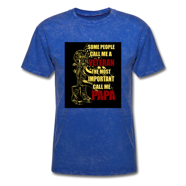 Some People Call Me A Veteran The Most Important Call Me Papa Men's T-Shirt - mineral royal