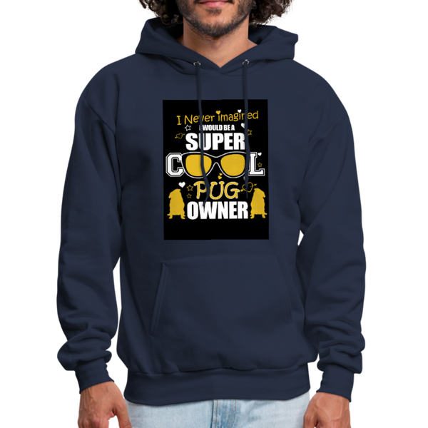 Super Cool Pug Owner Men's Hoodie - navy