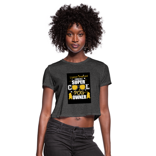 Super Cool Women's Cropped T-Shirt - deep heather