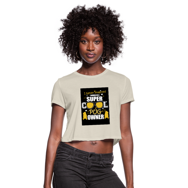 Super Cool Women's Cropped T-Shirt - dust