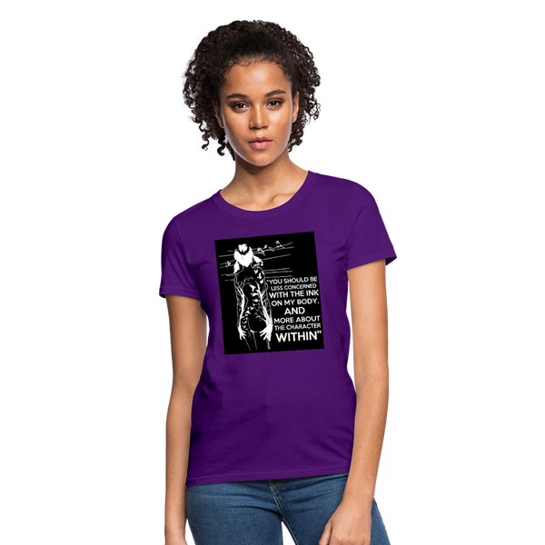 Tattoo Quote Women's T-Shirt - purple