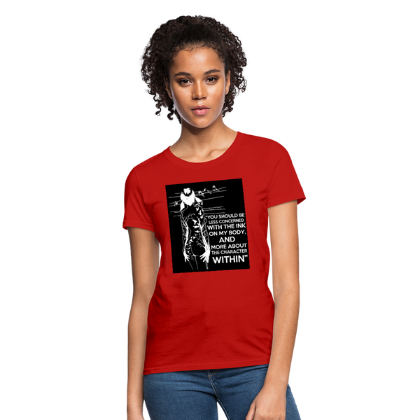 Tattoo Quote Women's T-Shirt - red