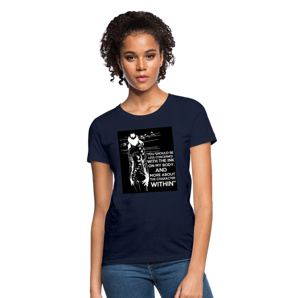 Tattoo Quote Women's T-Shirt - navy