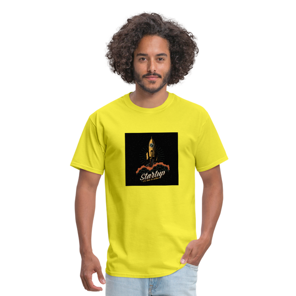 Start Up Men's T-Shirt - yellow
