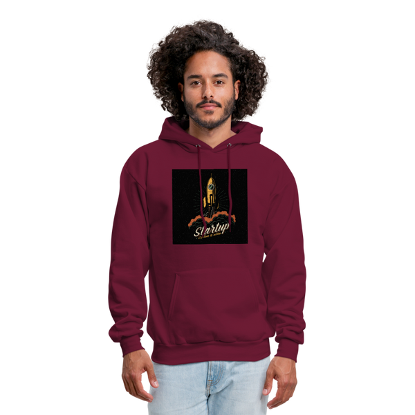 Start Up Men's Hoodie - burgundy