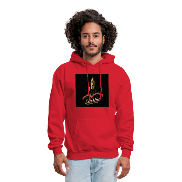 Start Up Men's Hoodie - red