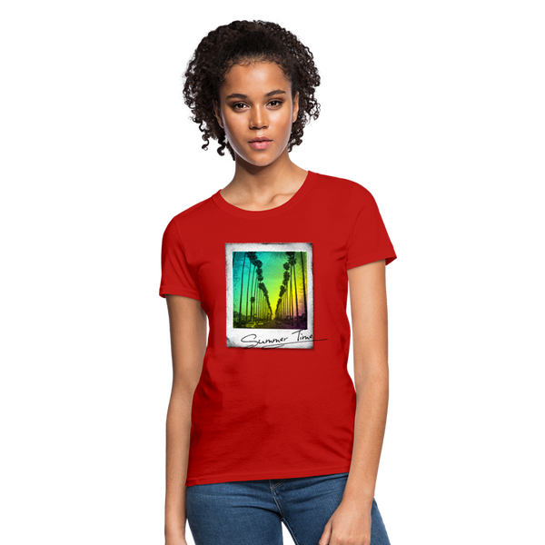 Summer Time Women's T-Shirt - red