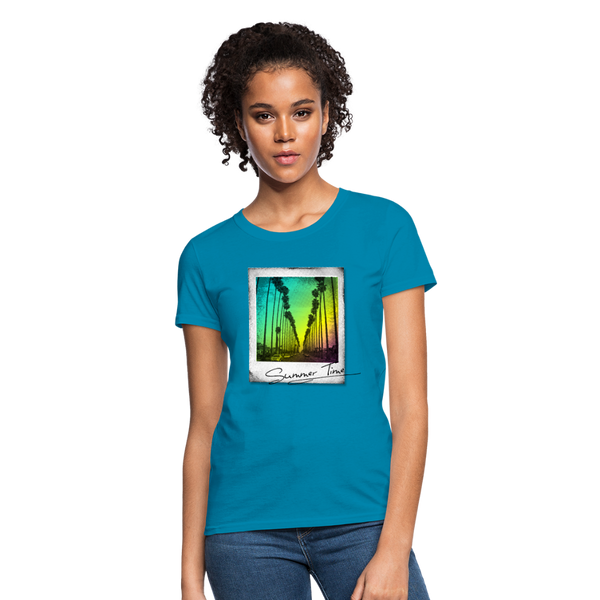 Summer Time Women's T-Shirt - turquoise