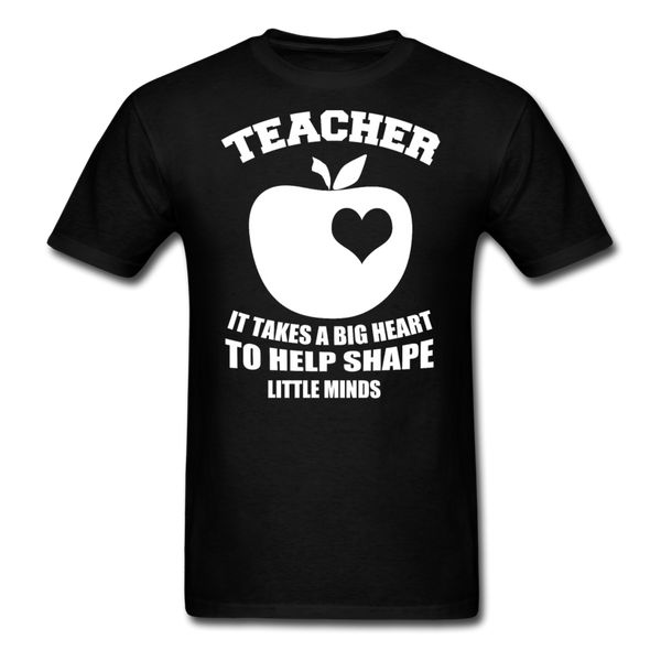 Teacher It Takes A Big Heart To Help Shape Little Minds Men's T-Shirt - black