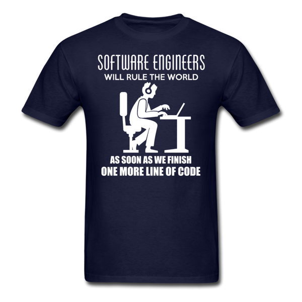 Software Engineers Will Rule The World Men's T-Shirt - navy
