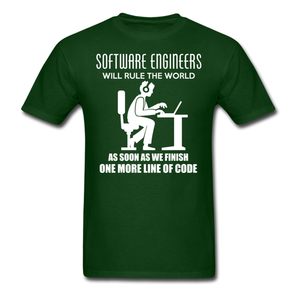 Software Engineers Will Rule The World Men's T-Shirt - forest green