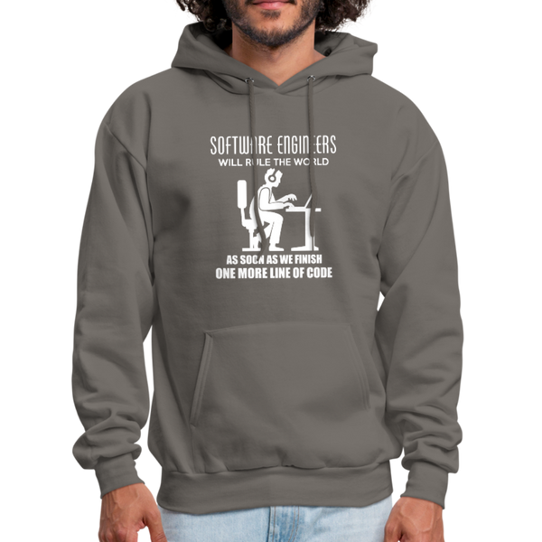 Software Engineers Will Rule The World Men's Hoodie - asphalt gray