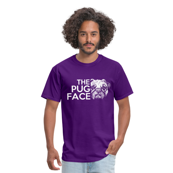 The Pug Face Men's T-Shirt - purple