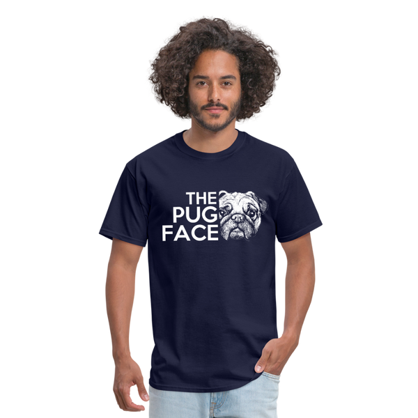 The Pug Face Men's T-Shirt - navy