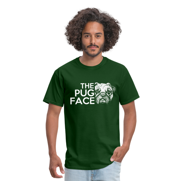 The Pug Face Men's T-Shirt - forest green