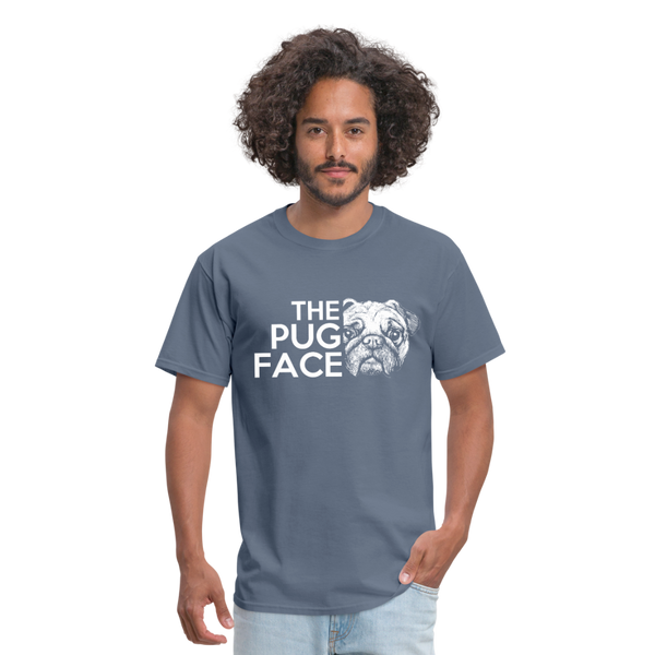 The Pug Face Men's T-Shirt - denim