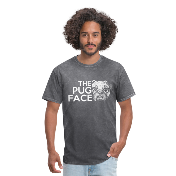 The Pug Face Men's T-Shirt - mineral charcoal gray