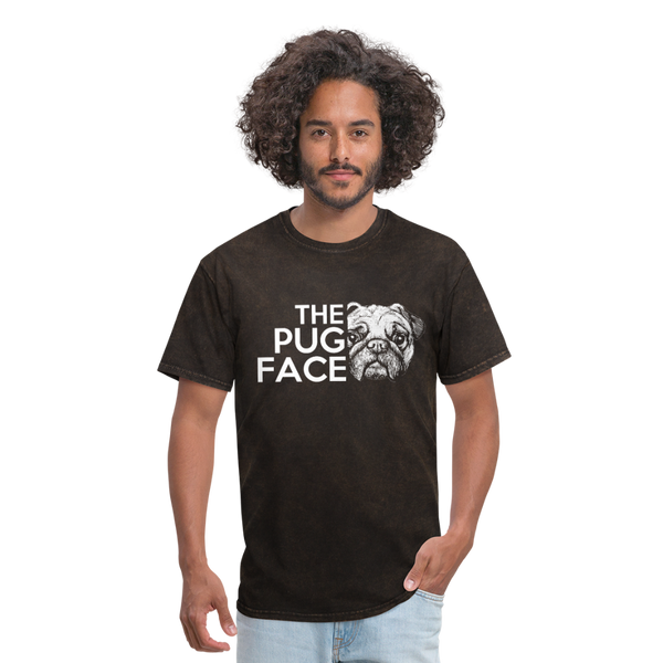 The Pug Face Men's T-Shirt - mineral black