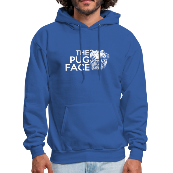 The Pug Face Men's Hoodie - royal blue