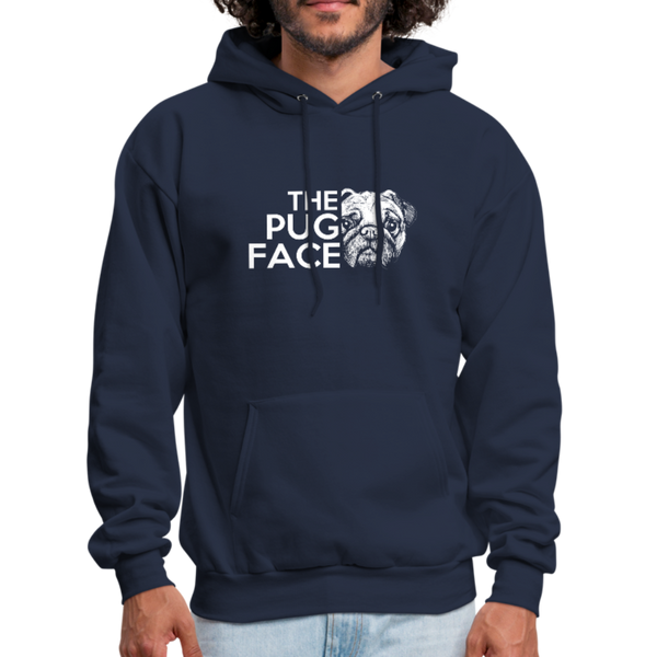 The Pug Face Men's Hoodie - navy
