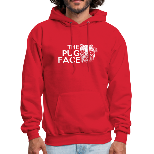 The Pug Face Men's Hoodie - red