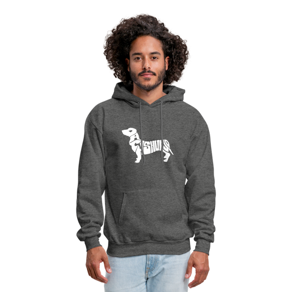 Dachshund Men's Hoodie - charcoal gray