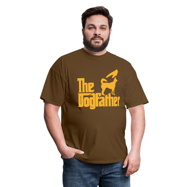 The Dogfather Men's T-Shirt - brown