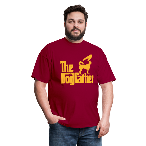 The Dogfather Men's T-Shirt - dark red