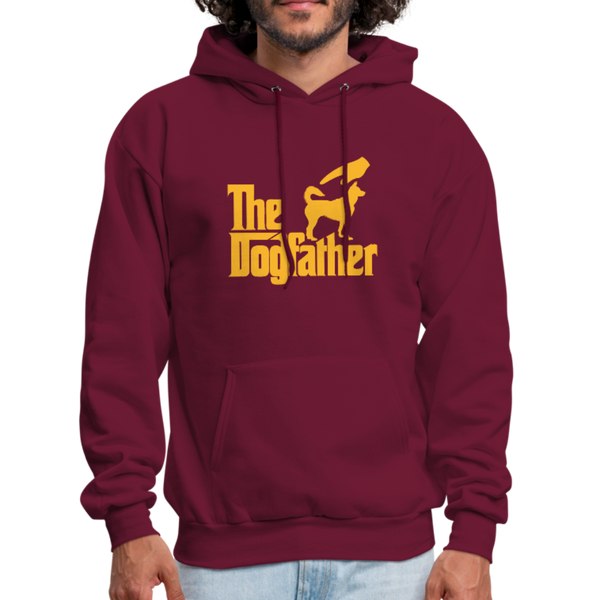 The Dogfather Men's Hoodie - burgundy