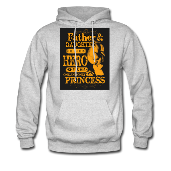 Father & Daughter Hero & Princess Men's Hoodie - ash